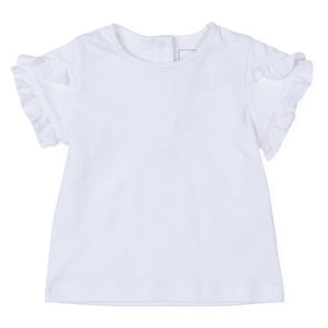 Winnie Pima Cotton Ruffle Sleeve Shirt