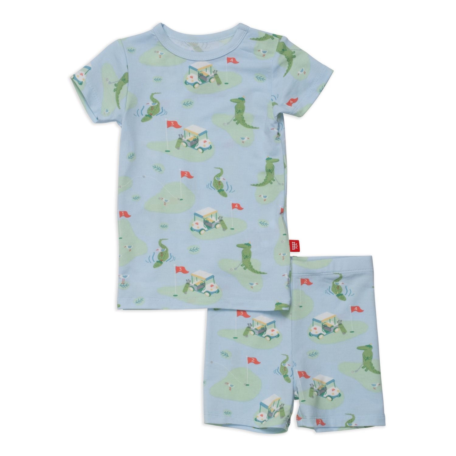 A Putt Above Modal Magnetic Toddler Shortie Pajama Set