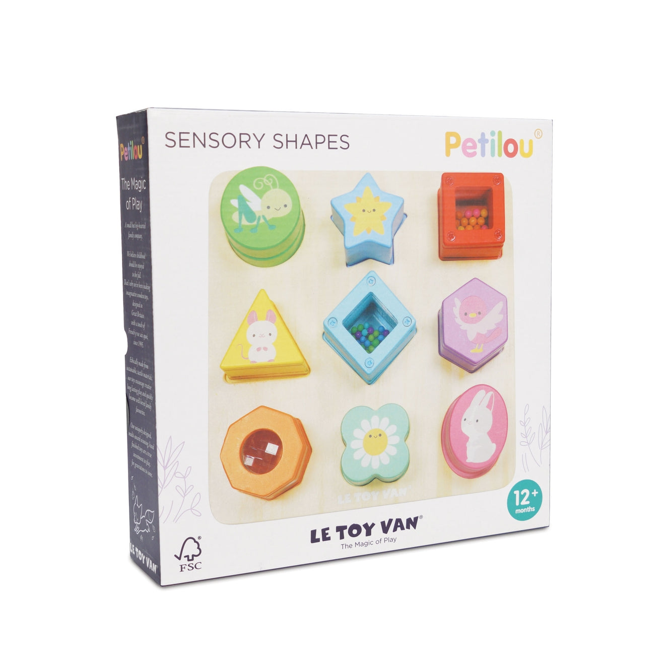 Wooden Rainbow Sensory Shape Sorter