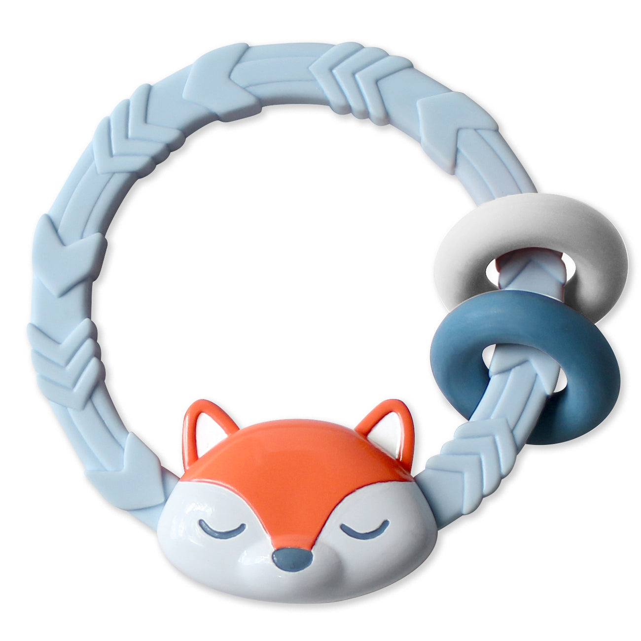 Ritzy Rattle™ Silicone Teether Rattle | Fox