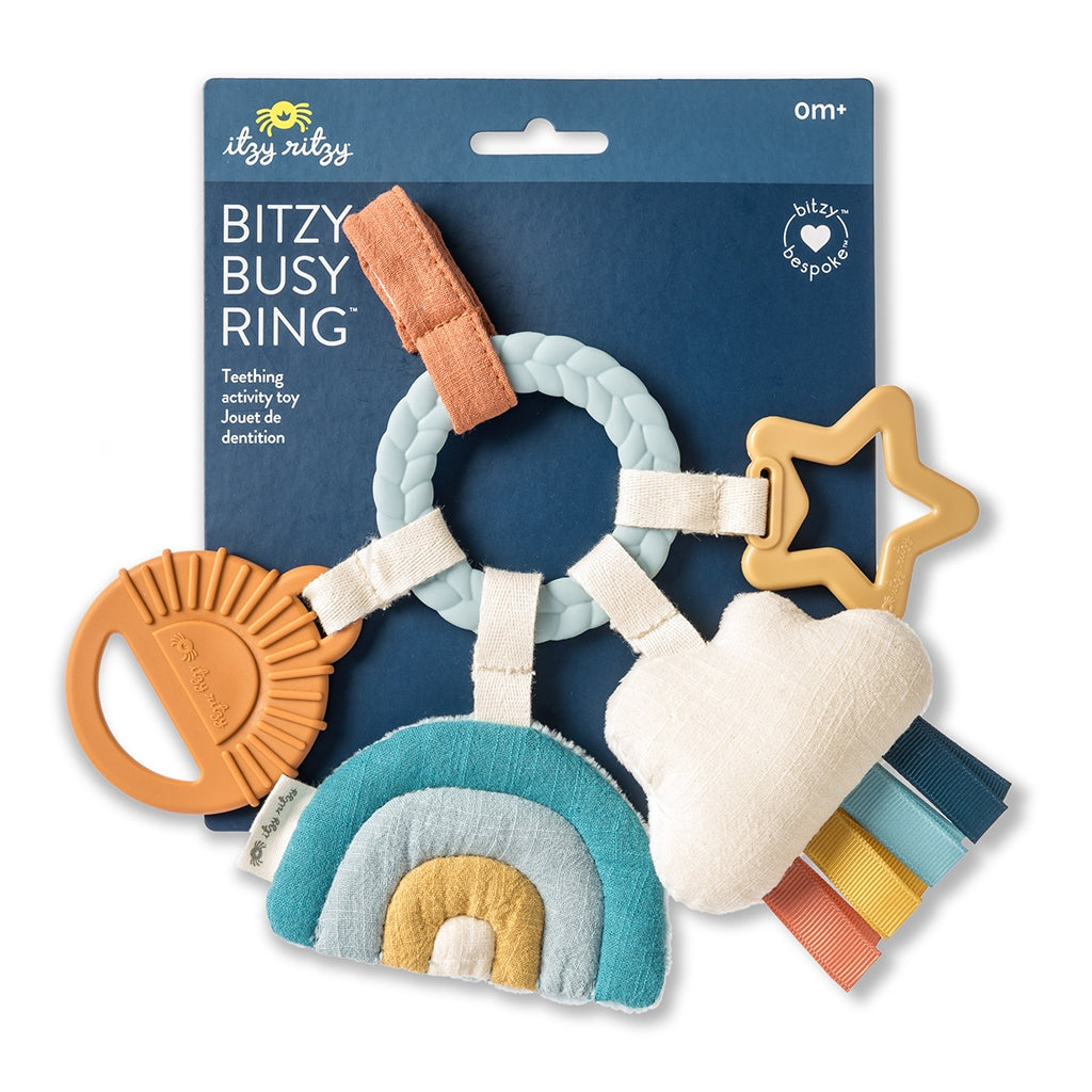 Bitzy Busy Ring™ Teething Activity Toy | Farm