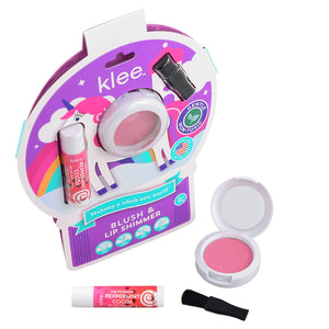 Gleeful Pop Natural Play Makeup Blush and Lip Shimmer Set