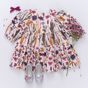 Girls Brooke Dress | Autumn Flowers