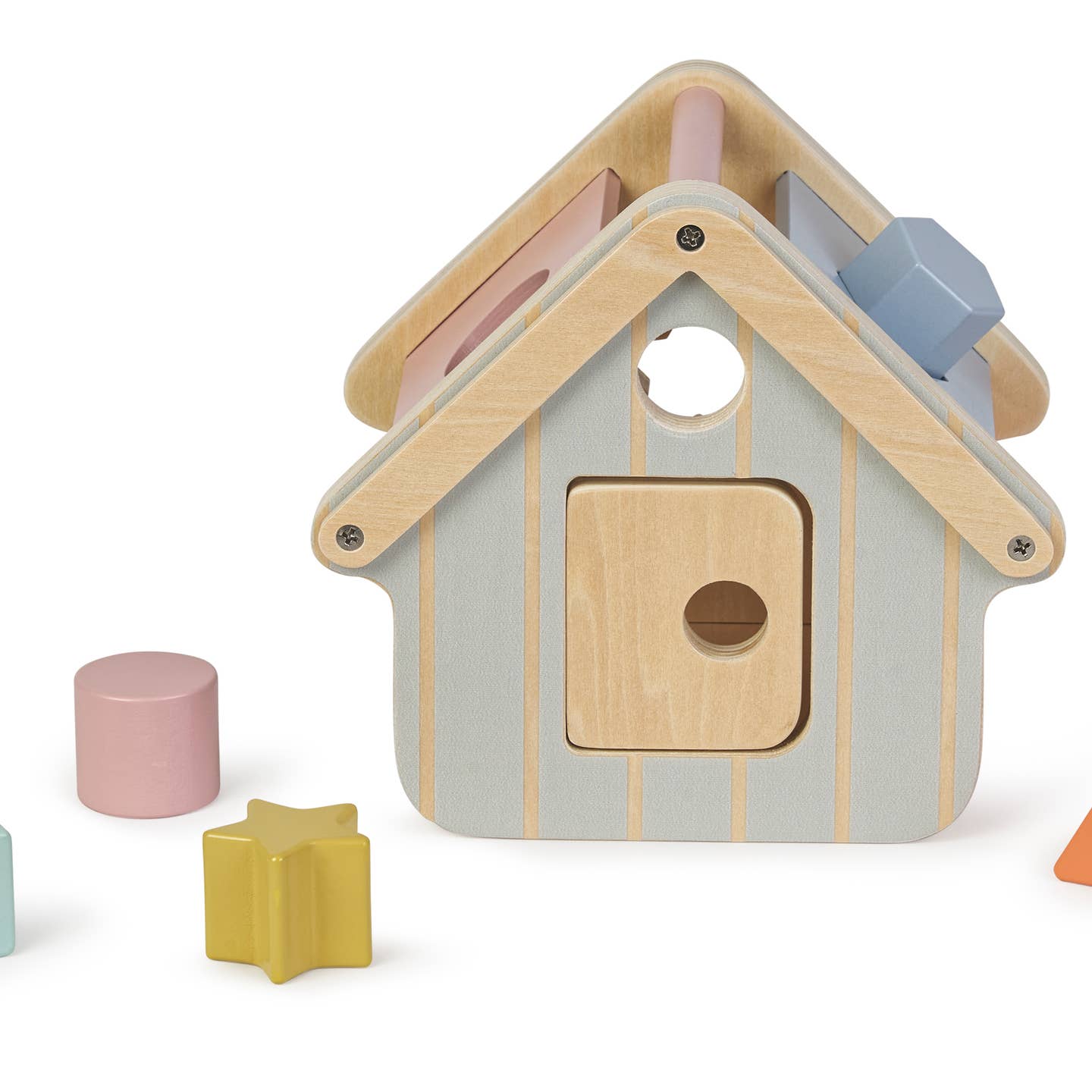 Wooden Shape Sorting House