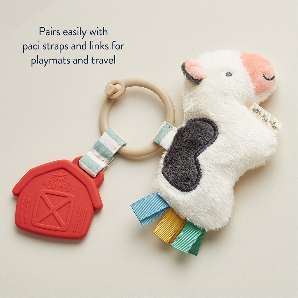 Itzy Pal™ Plush + Teether | Cow