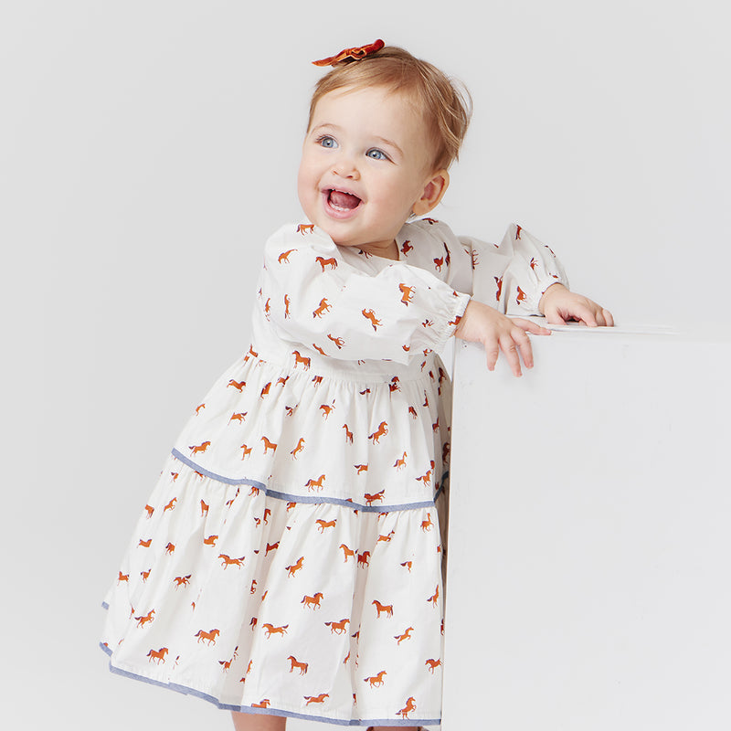 Baby Girls Julia Dress Set | Tiny Horses