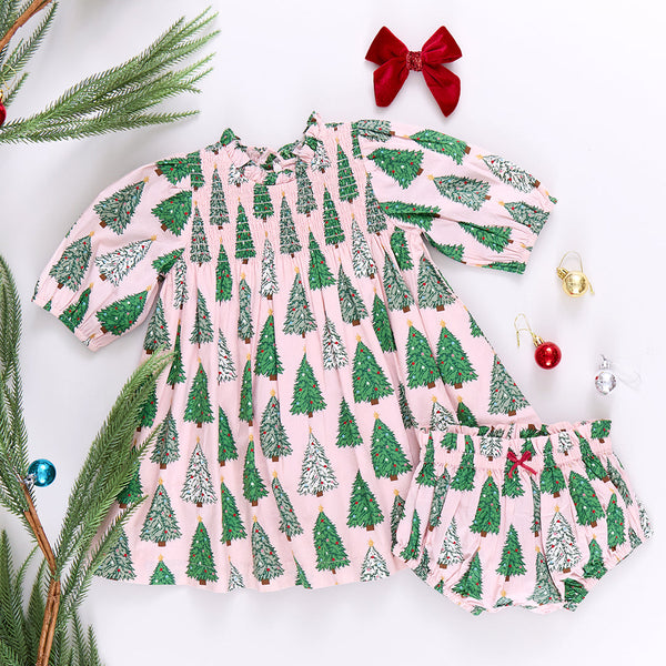 Pink shops chicken christmas tree dress