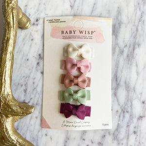 Tiny Tuxedo Bow Snap Clip, Set of 5 | Avocado Toast