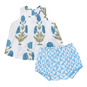 Jaipur 2-Piece Set | Blue Oversized Dandelion