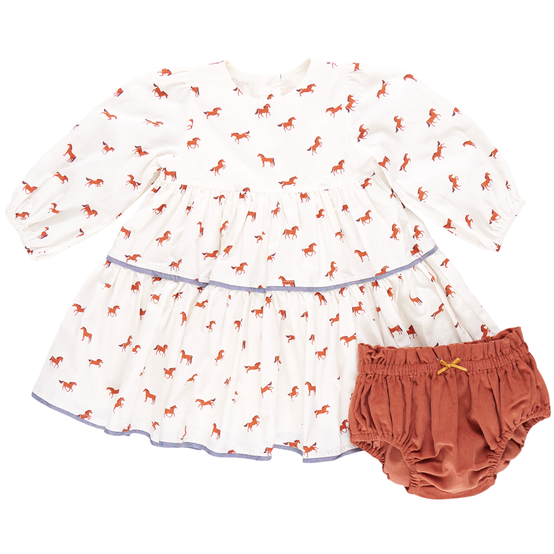 Baby Girls Julia Dress Set | Tiny Horses