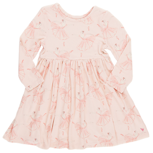 Girls Bamboo Steph Dress | Pink Ballerinas