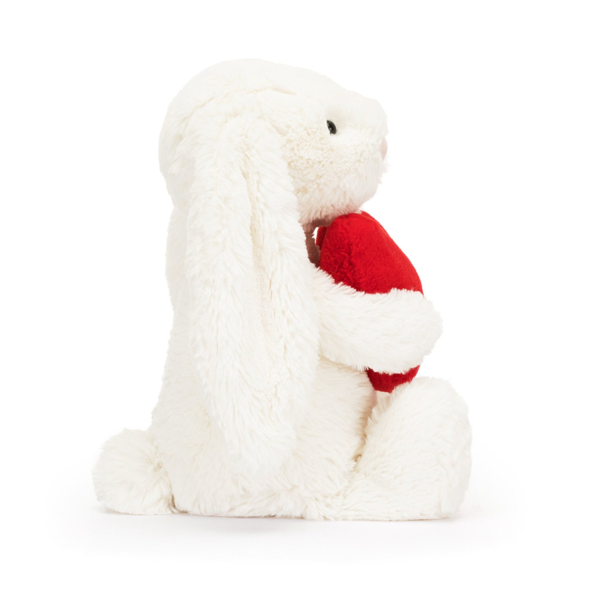 Bashful Red Love Heart Bunny | Medium 9"