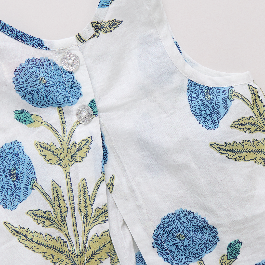Jaipur 2-Piece Set | Blue Oversized Dandelion