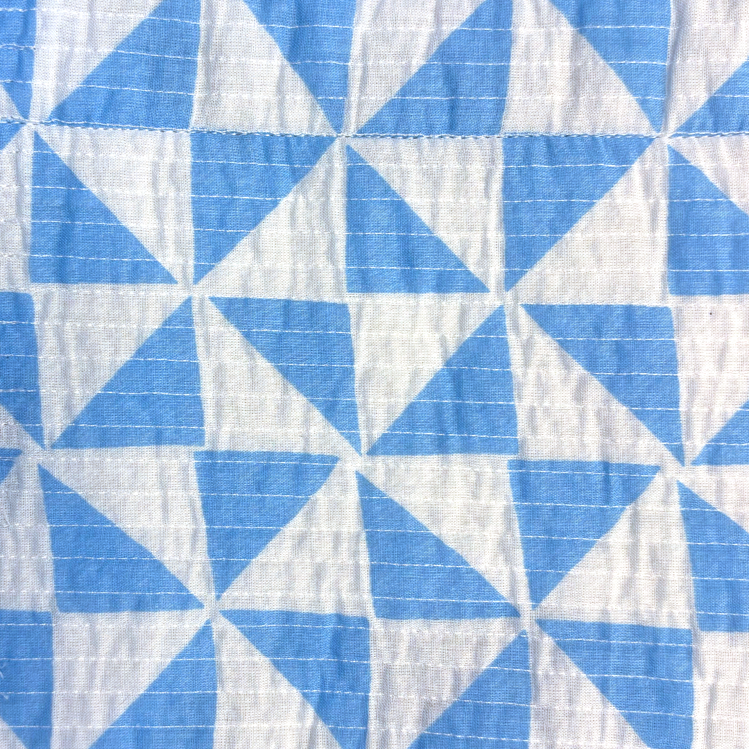 Large Reversible Quilted Tote | Blue Oversized Dandelion