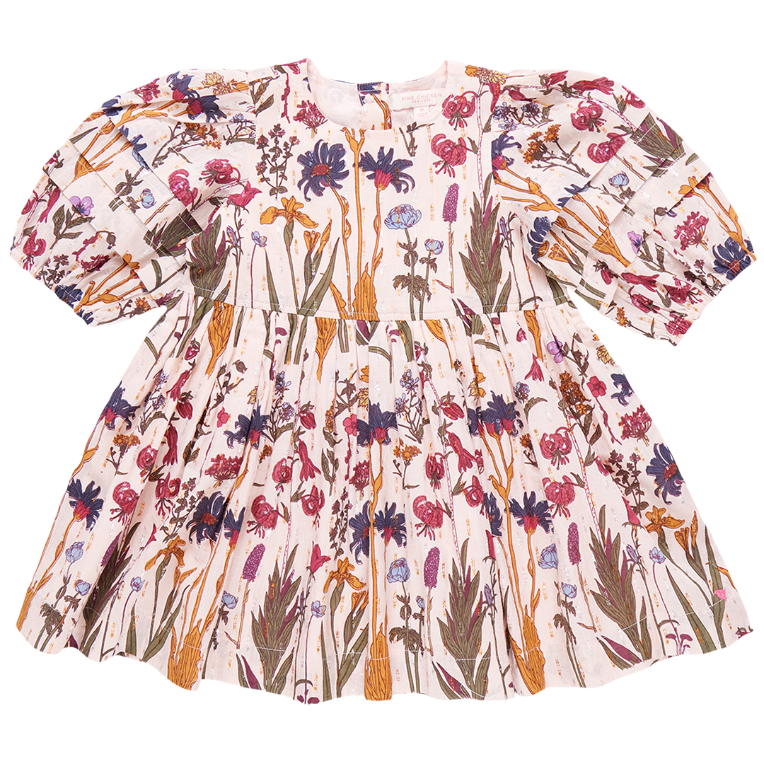 Girls Brooke Dress | Autumn Flowers