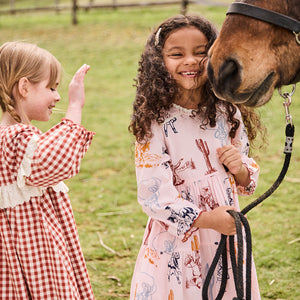 Girls Charlie Dress | Pink Cowgirls