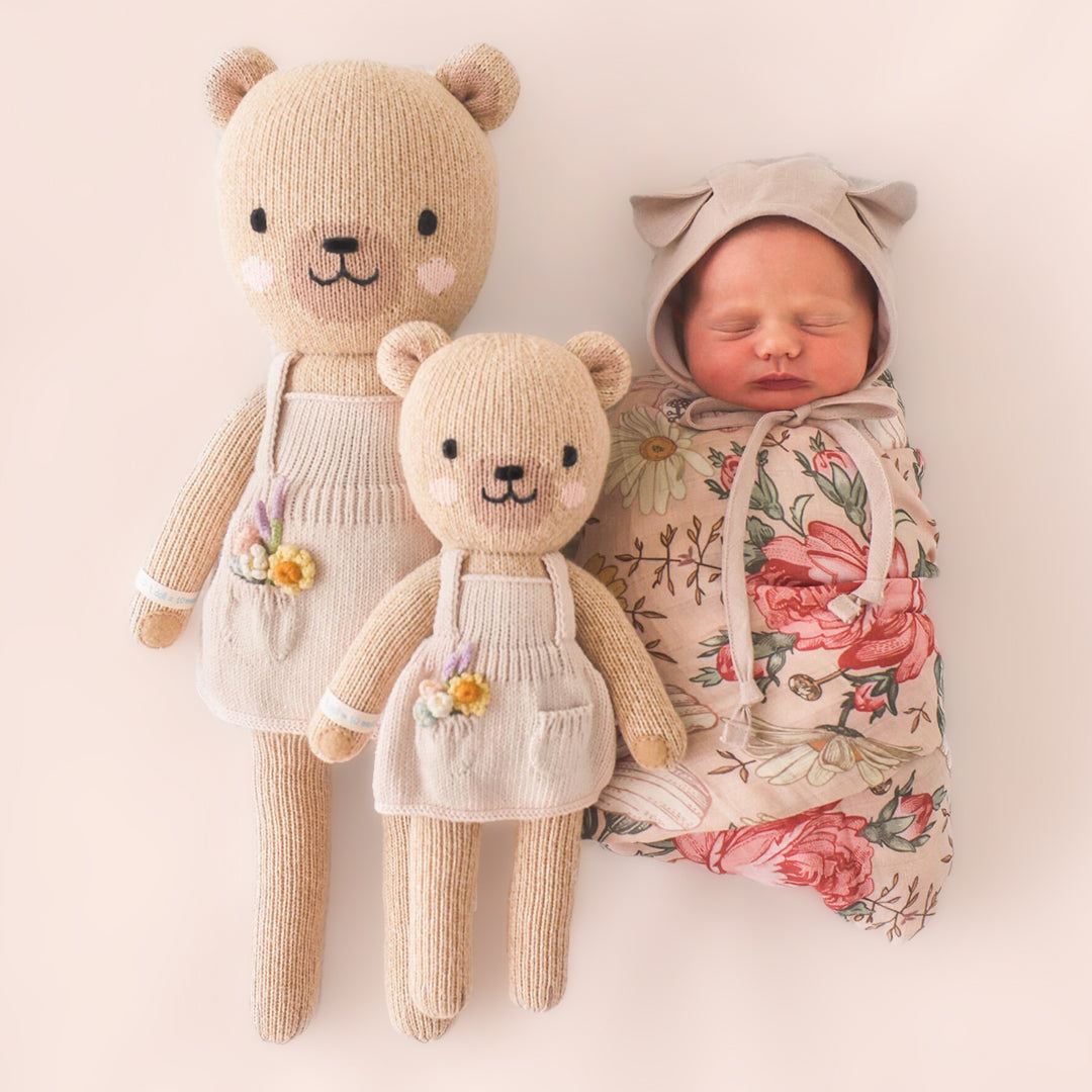 Hand Knit Doll | Goldie the Honey Bear
