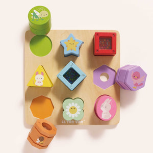 Wooden Rainbow Sensory Shape Sorter