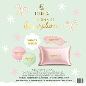 Visions of Sugarplums Bath Balm and Eye Mask Set