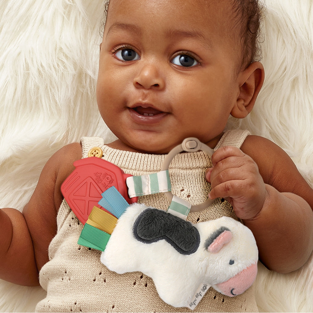 Itzy Pal™ Plush + Teether | Cow