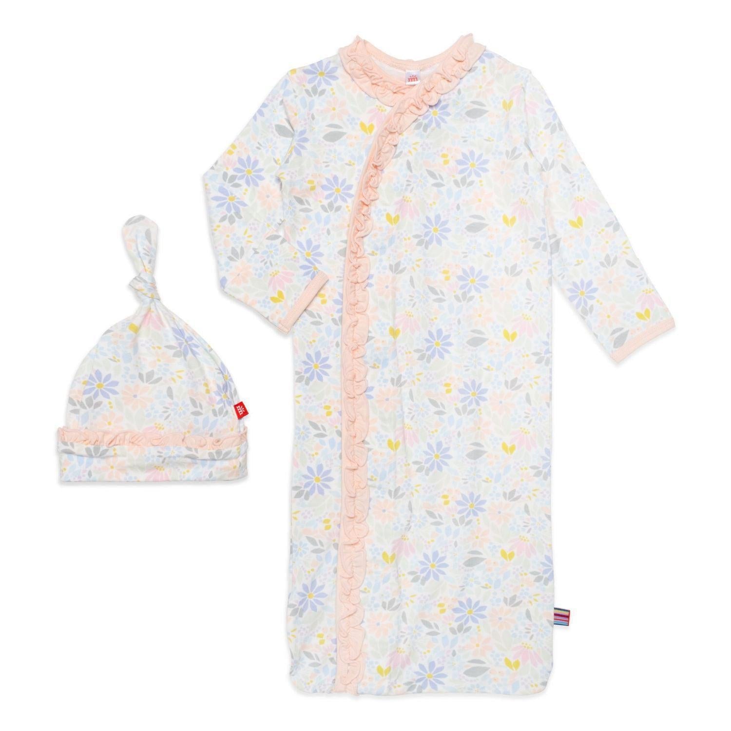 Darby Modal Magnetic Sleeper Gown + Hat Set