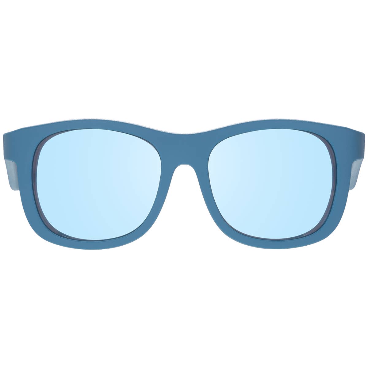 Midnight Blue Polarized Navigator Sunglasses | Light Blue Mirrored Lens
