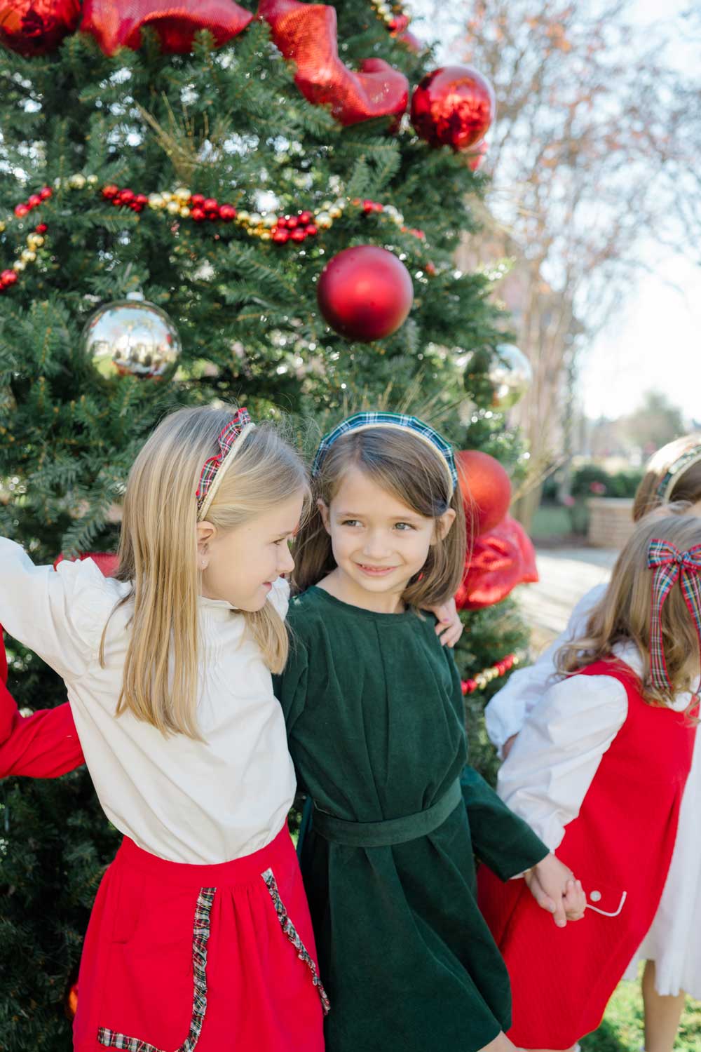 Tartan Winter Chic Crown Headband | Green