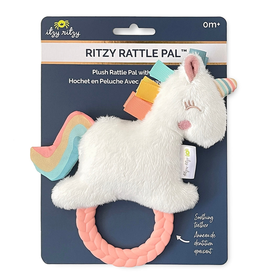 Ritzy Plush Rattle Pal™ with Teether