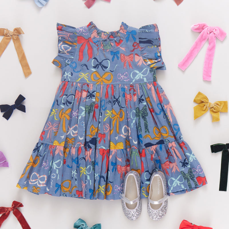 Girls Jennifer Dress | Bows on Bows