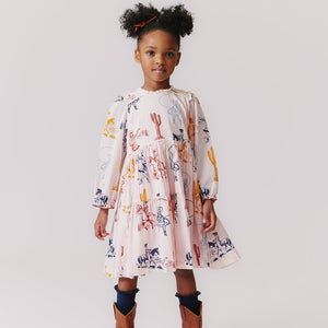 Girls Charlie Dress | Pink Cowgirls