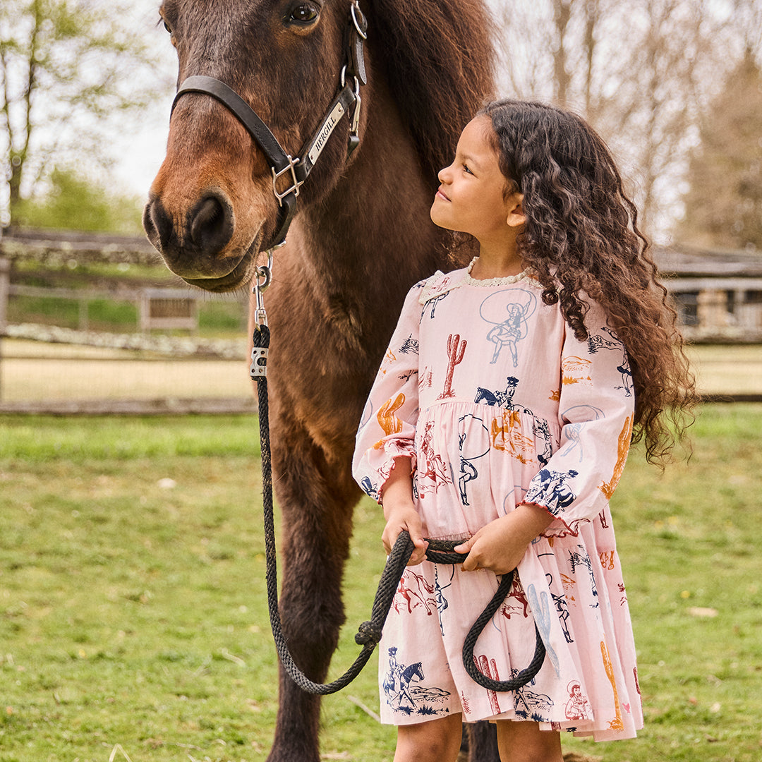 Girls Charlie Dress | Pink Cowgirls