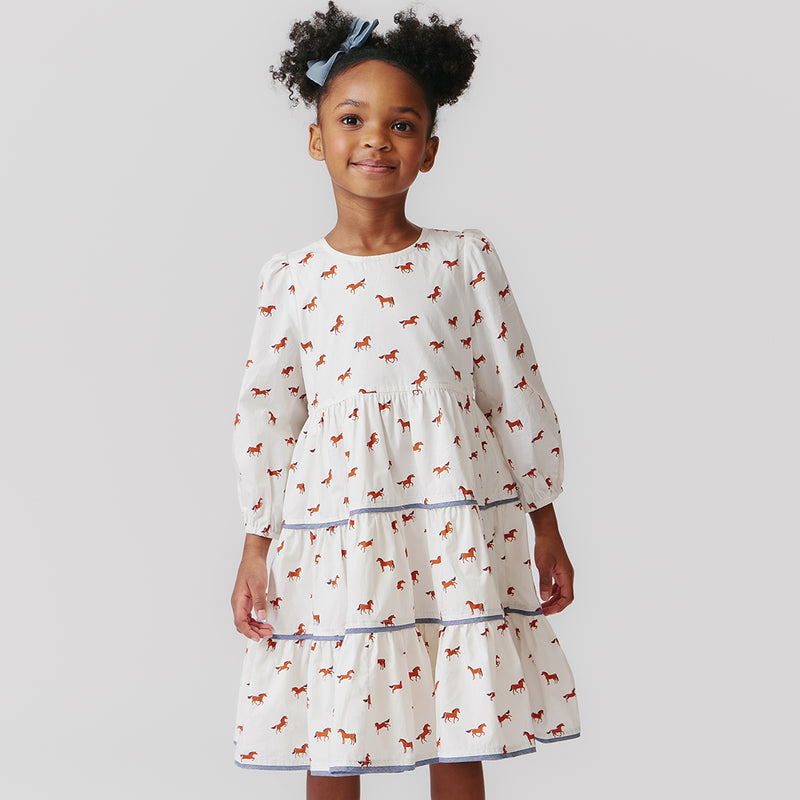 Girls Julia Dress | Tiny Horses