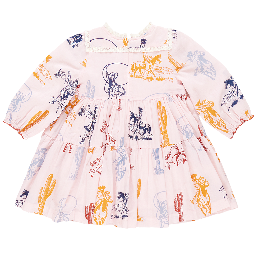 Girls Charlie Dress | Pink Cowgirls