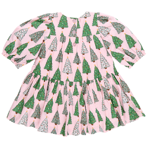 Fiona Dress | Pink Trees