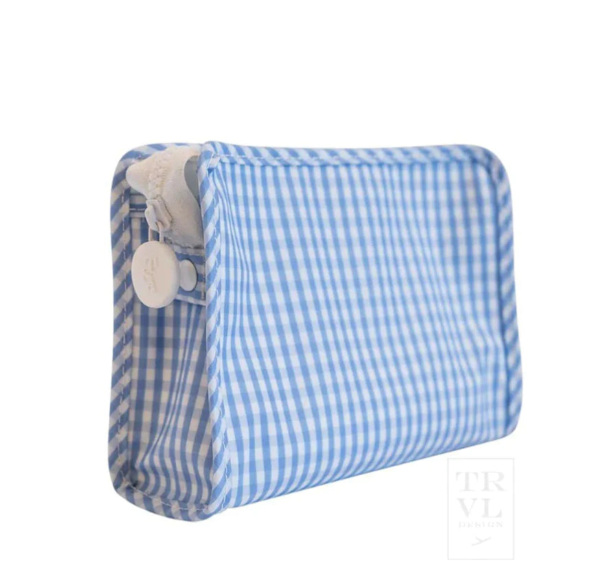 Roadie Pouch | Gingham Sky | Assorted Sizes