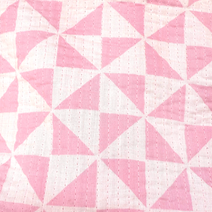 Small Reversible Quilted Tote | Pink Bouquet Floral