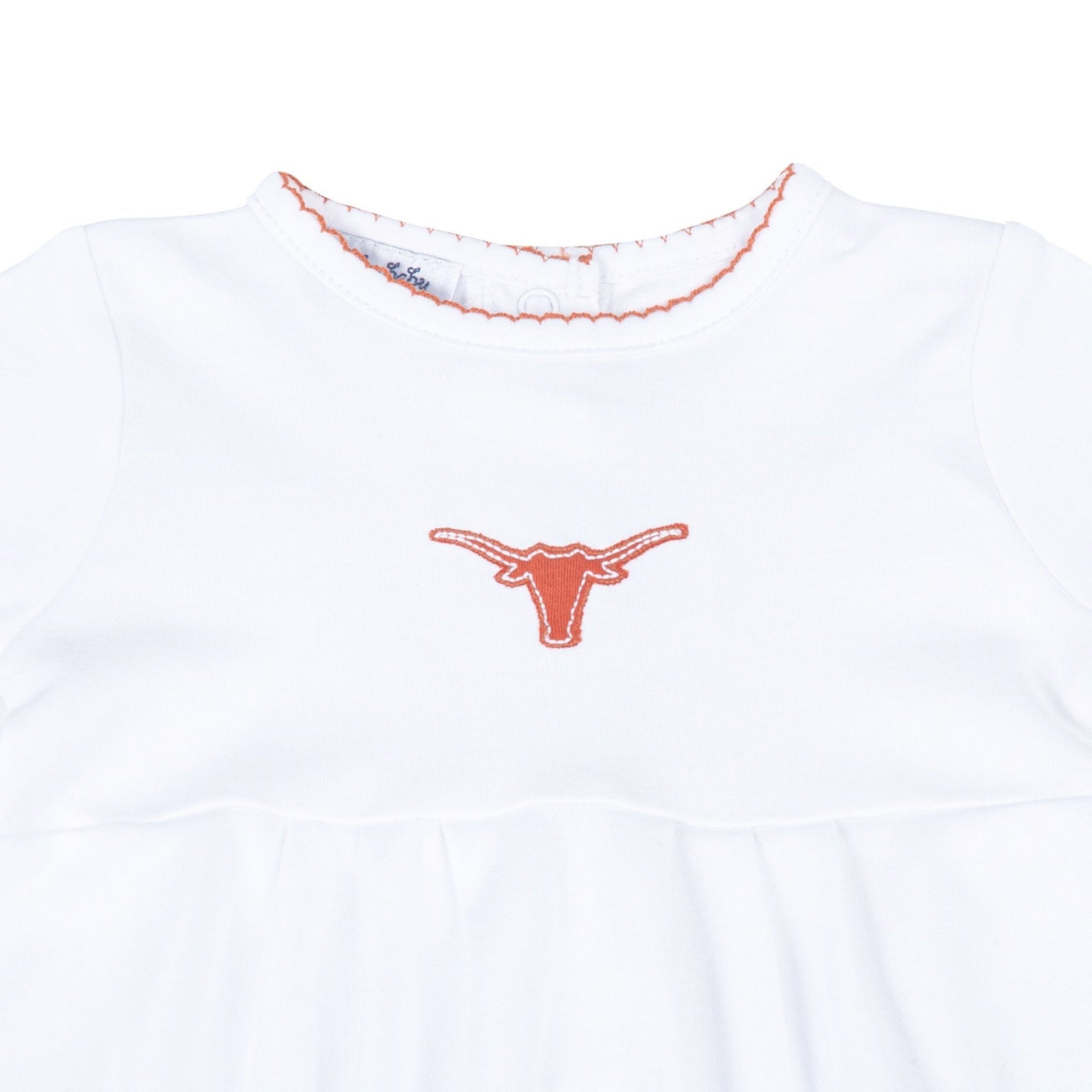 Lil' Longhorn Embroidered Short Sleeve Bubble