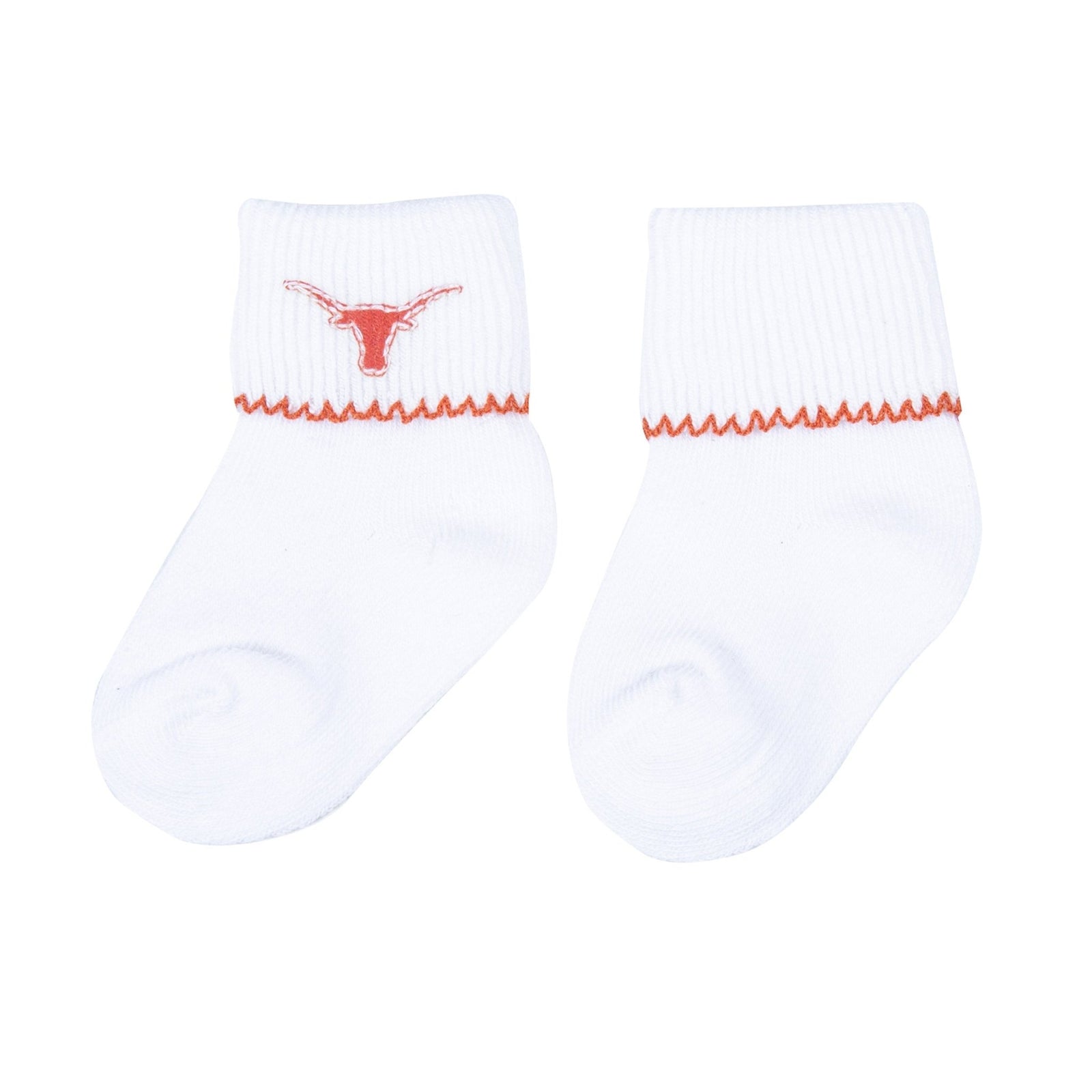 Lil' Longhorn Embroidered Socks