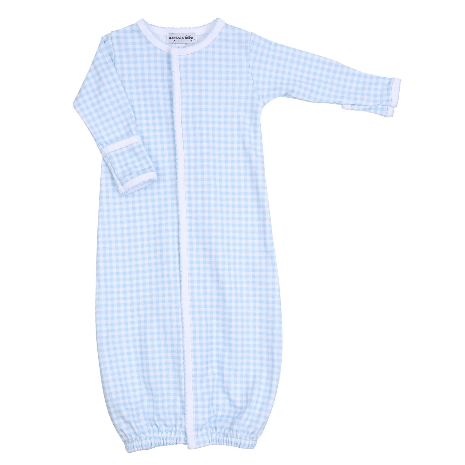 Mini Checks Converter Gown | Blue