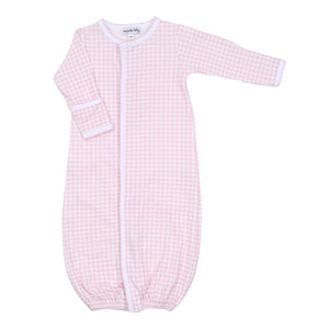 Mini Checks Converter Gown | Pink