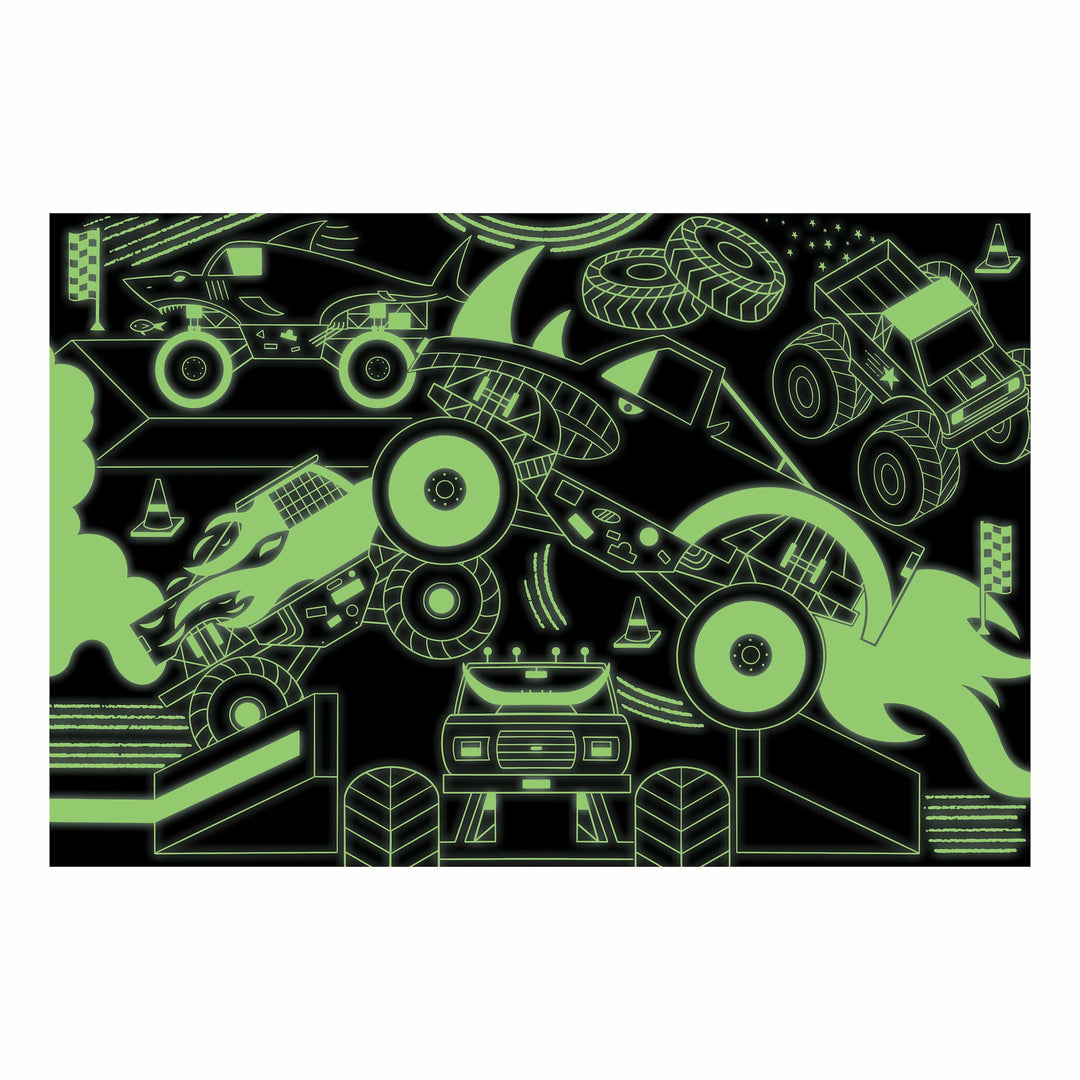 Monster Trucks 100 Piece Glow in the Dark Puzzle