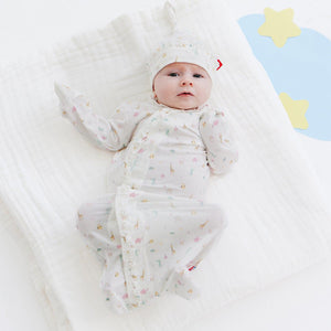 Little Bitty One Modal Magnetic Gown + Hat Set | Pink