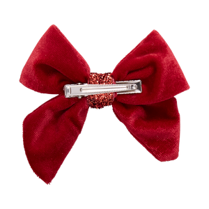 Velour Bow | Red