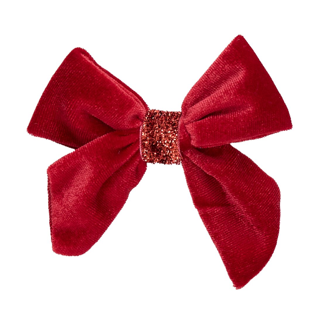 Velour Bow | Red