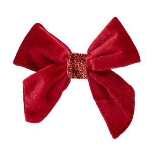 Velour Bow | Red