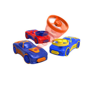 SPINZ Pull-Back Race Car with Flying Disc