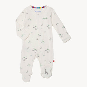 Tiny Dino Organic Cotton Magnetic Footie