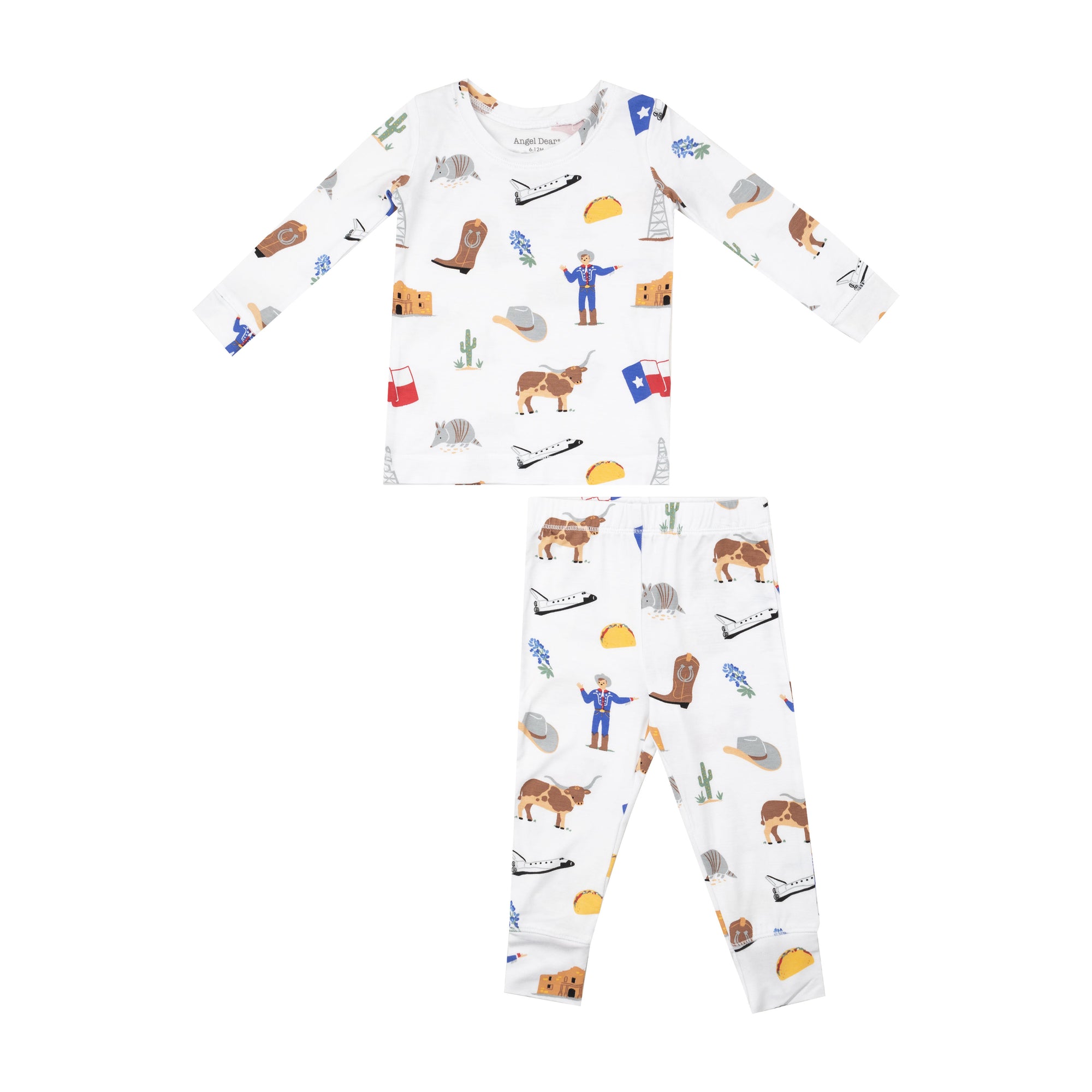 Texas Bamboo Long Sleeve Loungewear Pajama Set