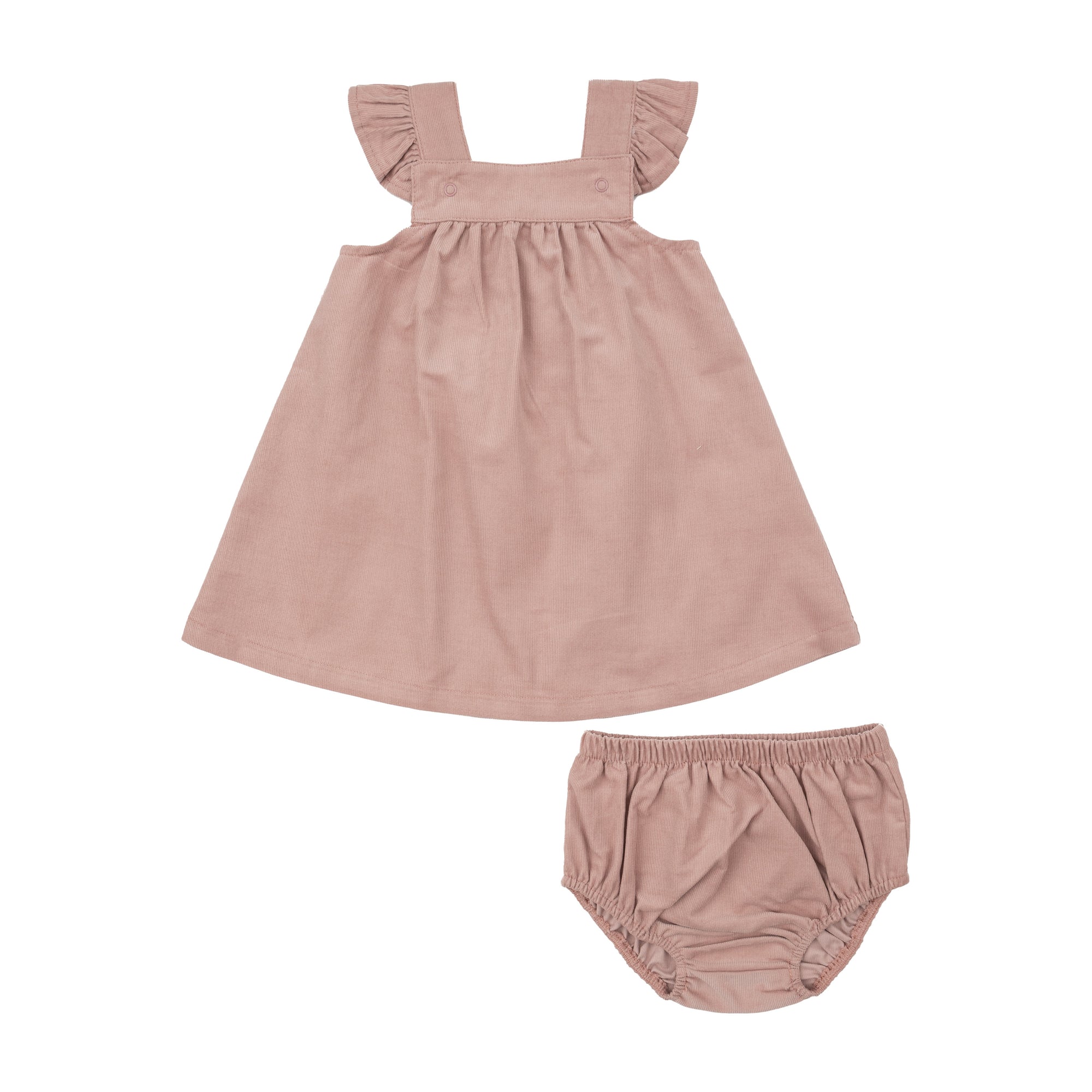 Misty Rose Corduroy Retro Jumper and Diaper Cover