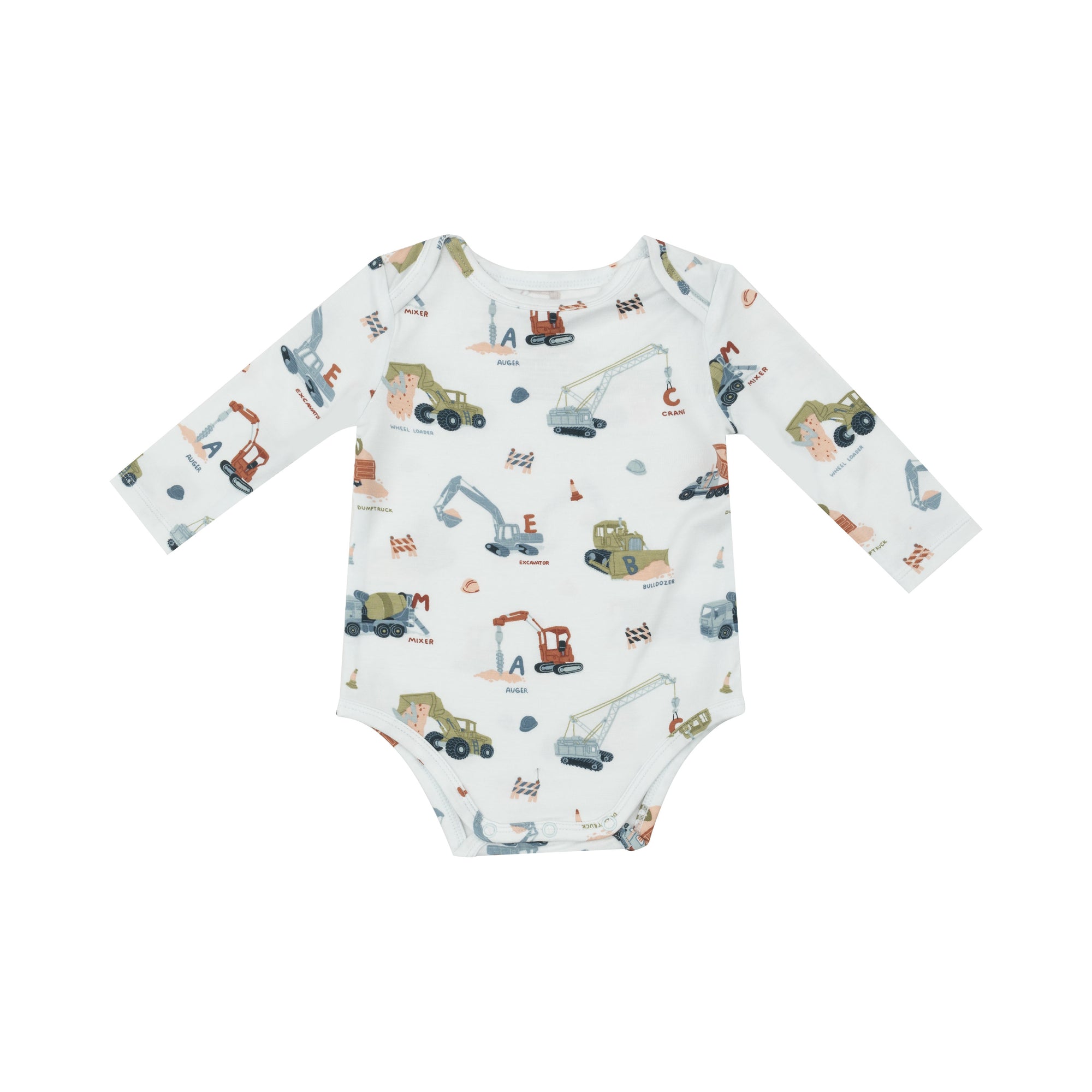 Construction Alphabet Bamboo Bodysuit